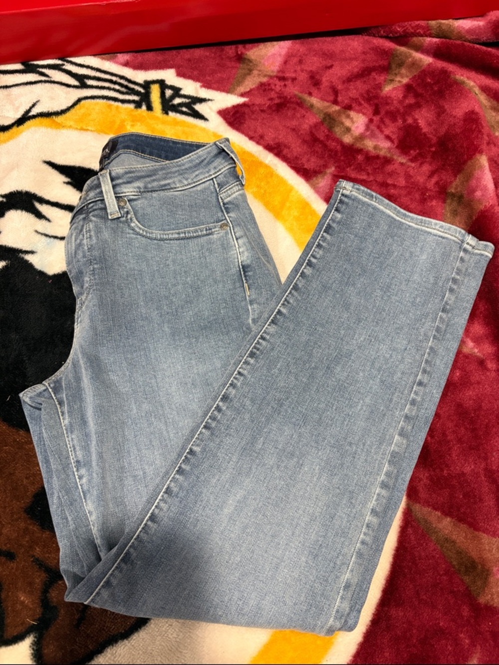 NYDJ Women's Straight Leg Jeans in Light Blue Wash